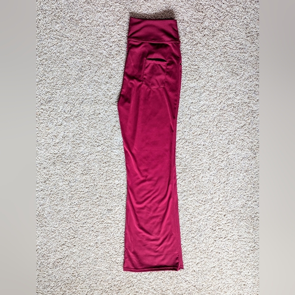 NWOT XL Yoga Stretch Pants 2 front & back pockets, Red - Picture 4 of 6